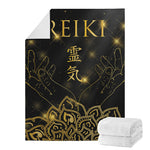 Golden Reiki Print Blanket