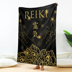 Golden Reiki Print Blanket