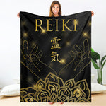 Golden Reiki Print Blanket