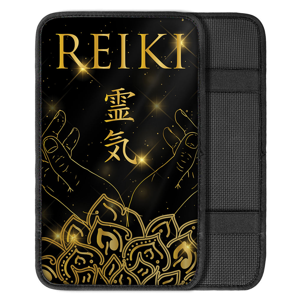 Golden Reiki Print Car Center Console Cover
