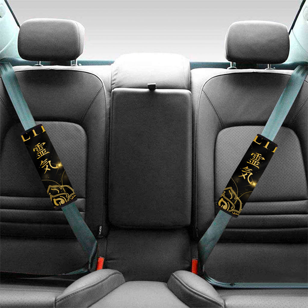 Golden Reiki Print Car Seat Belt Covers
