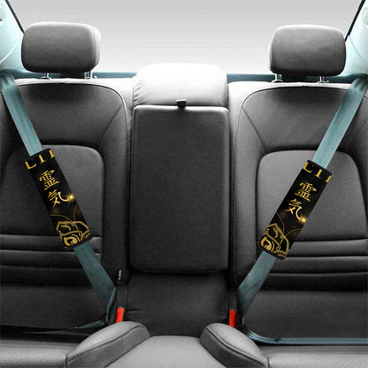 Golden Reiki Print Car Seat Belt Covers