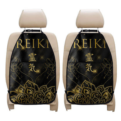 Golden Reiki Print Car Seat Organizers