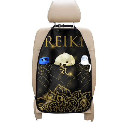 Golden Reiki Print Car Seat Organizers