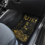 Golden Reiki Print Front and Back Car Floor Mats