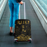 Golden Reiki Print Luggage Cover