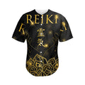 Golden Reiki Print Men's Baseball Jersey
