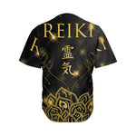 Golden Reiki Print Men's Baseball Jersey