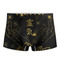Golden Reiki Print Men's Boxer Briefs