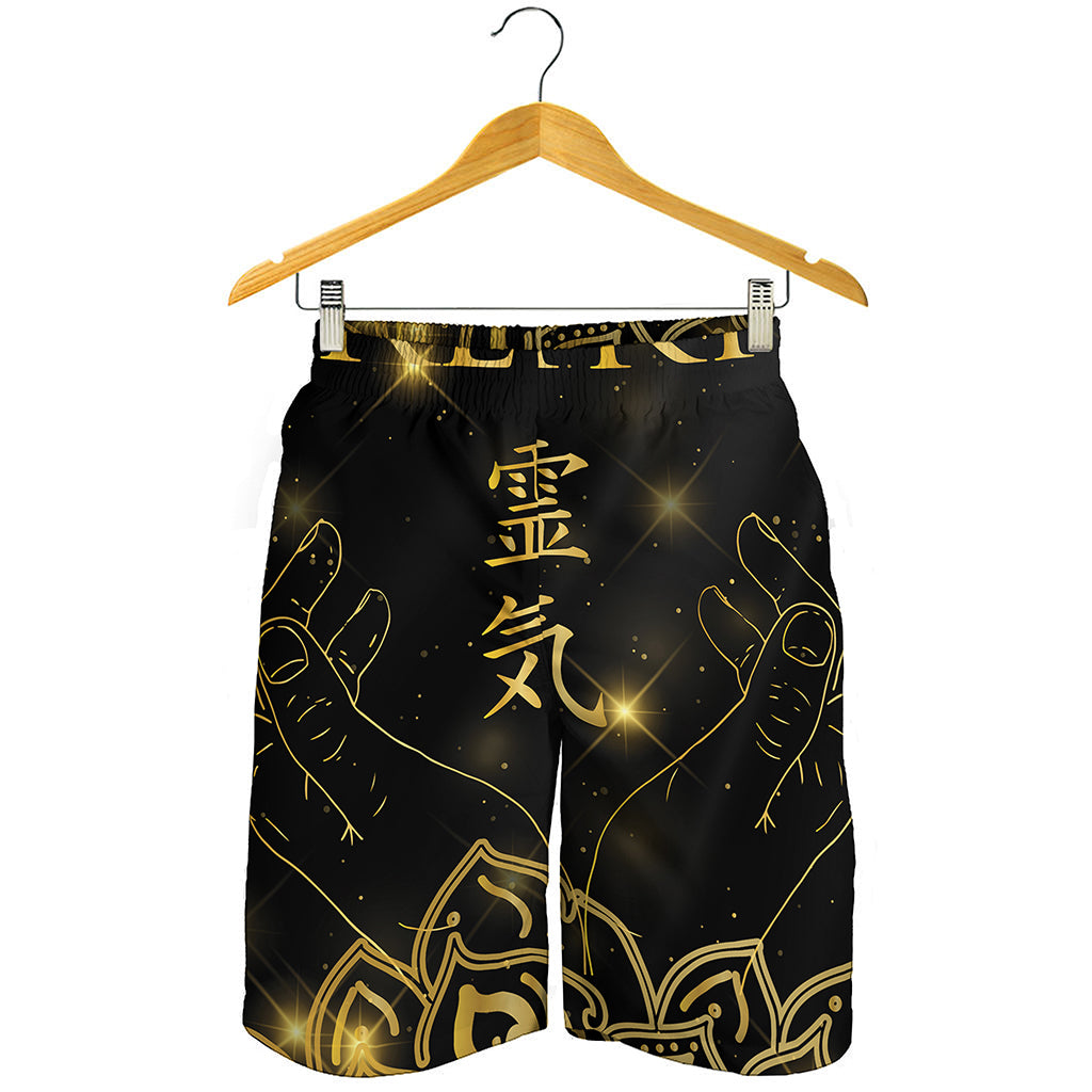 Golden Reiki Print Men's Shorts