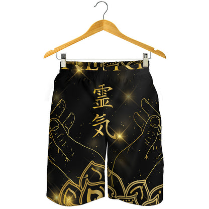 Golden Reiki Print Men's Shorts