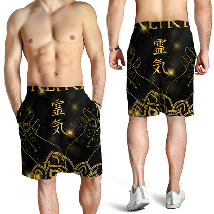 Golden Reiki Print Men's Shorts