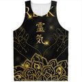 Golden Reiki Print Men's Tank Top
