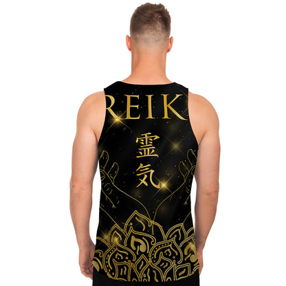 Golden Reiki Print Men's Tank Top