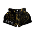 Golden Reiki Print Muay Thai Boxing Shorts