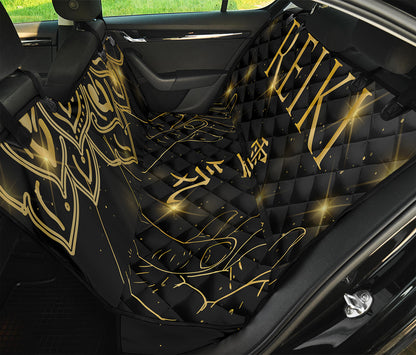 Golden Reiki Print Pet Car Back Seat Cover