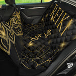 Golden Reiki Print Pet Car Back Seat Cover