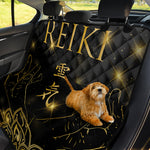 Golden Reiki Print Pet Car Back Seat Cover