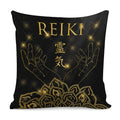 Golden Reiki Print Pillow Cover