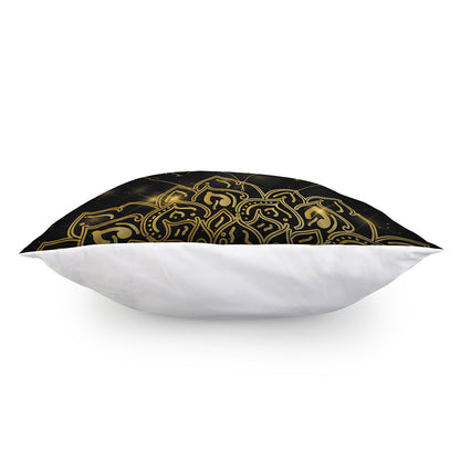 Golden Reiki Print Pillow Cover