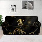 Golden Reiki Print Sofa Cover