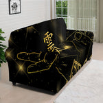 Golden Reiki Print Sofa Cover