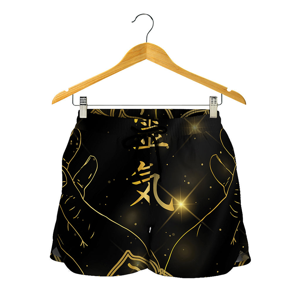 Golden Reiki Print Women's Shorts