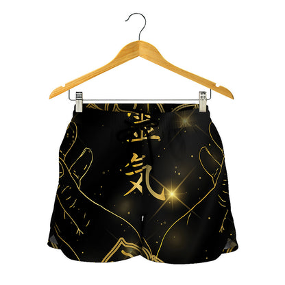 Golden Reiki Print Women's Shorts