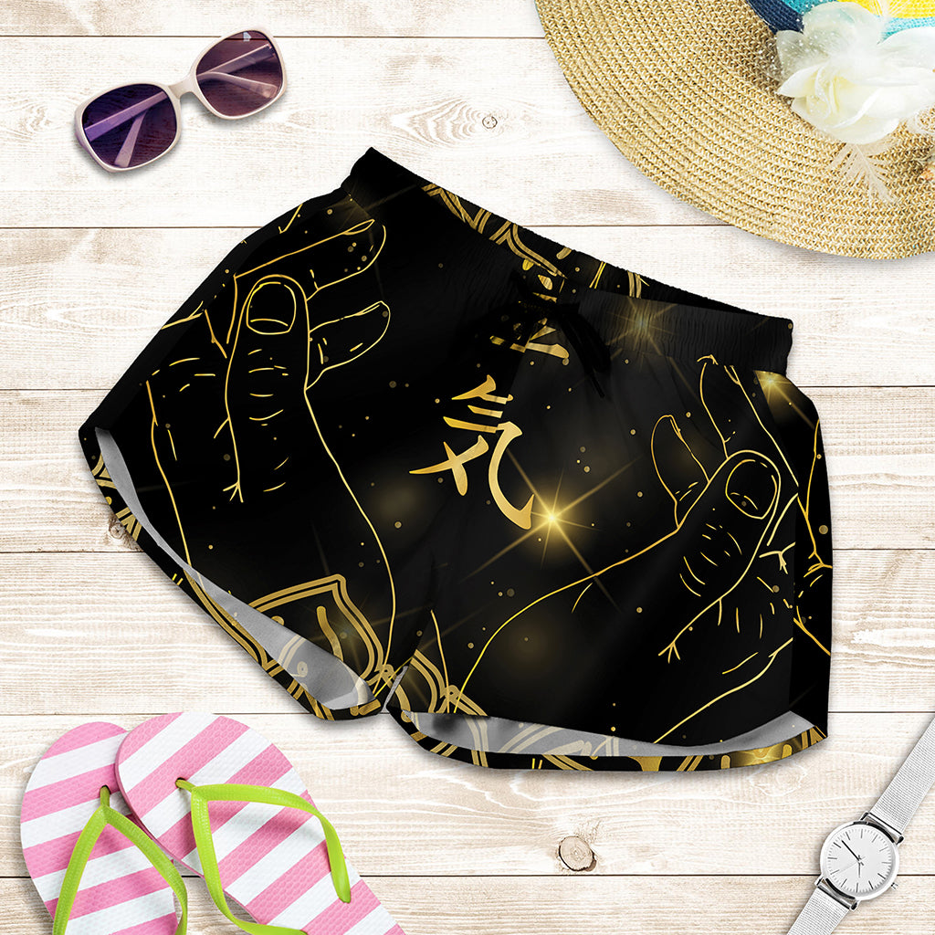 Golden Reiki Print Women's Shorts