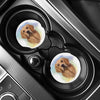 Golden Retriever Portrait Print Car Coasters