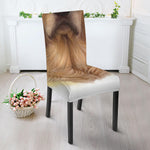 Golden Retriever Portrait Print Dining Chair Slipcover