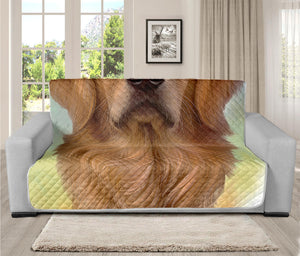 Golden Retriever Portrait Print Futon Protector