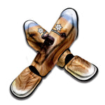 Golden Retriever Portrait Print Muay Thai Shin Guard