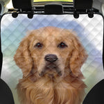 Golden Retriever Portrait Print Pet Car Back Seat Cover