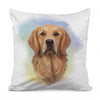 Golden Retriever Portrait Print Pillow Cover