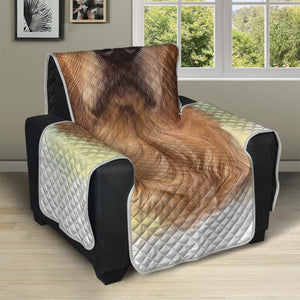 Golden Retriever Portrait Print Recliner Protector