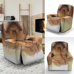 Golden Retriever Portrait Print Recliner Slipcover