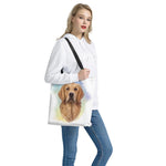 Golden Retriever Portrait Print Tote Bag