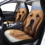 Golden Retriever Portrait Print Universal Fit Car Seat Covers