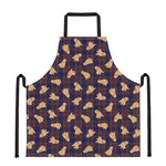 Golden Retriever Tartan Pattern Print Apron