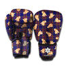 Golden Retriever Tartan Pattern Print Boxing Gloves