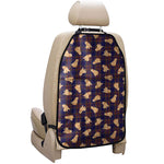 Golden Retriever Tartan Pattern Print Car Seat Organizers