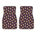 Golden Retriever Tartan Pattern Print Front Car Floor Mats