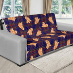 Golden Retriever Tartan Pattern Print Futon Protector