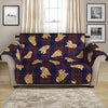 Golden Retriever Tartan Pattern Print Loveseat Protector