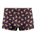 Golden Retriever Tartan Pattern Print Men's Boxer Briefs