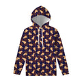 Golden Retriever Tartan Pattern Print Pullover Hoodie