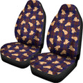 Golden Retriever Tartan Pattern Print Universal Fit Car Seat Covers