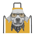 Golden Retriever With Glasses Print Apron