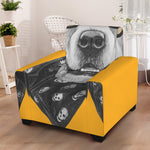 Golden Retriever With Glasses Print Armchair Slipcover